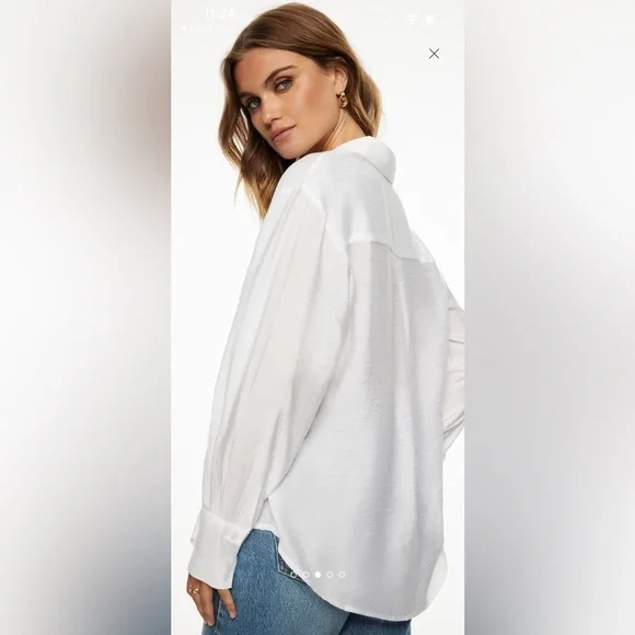 Dynamite Red Frida Button-Down Shirt - Picture 3 of 7